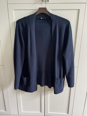 Le 31 by Simons Men's XL Blue Open Front Cardigan Sweater